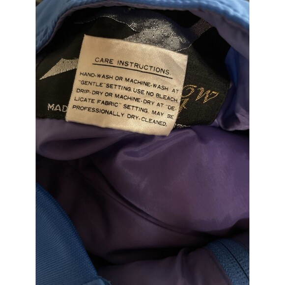 Vintage snowbird Mens Size 30 Winter Snow Pants Overalls Bibs Royal Blue - Picture 8 of 10